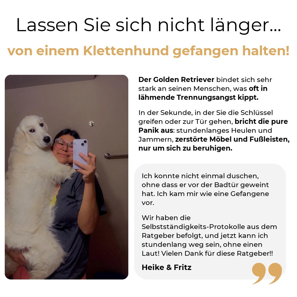 Klettenhund und Trennungsangst