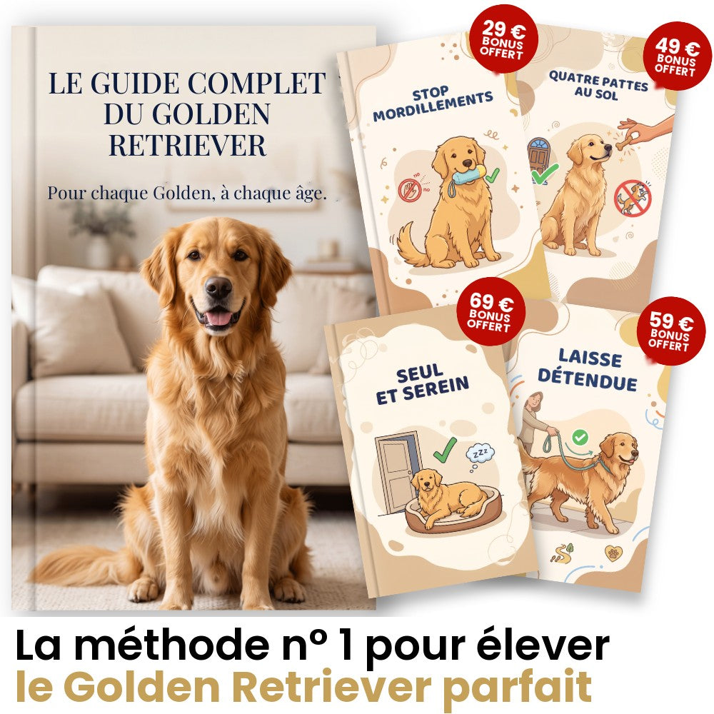 Le Guide Complet du Golden Retriever et ses 4 guides bonus offerts