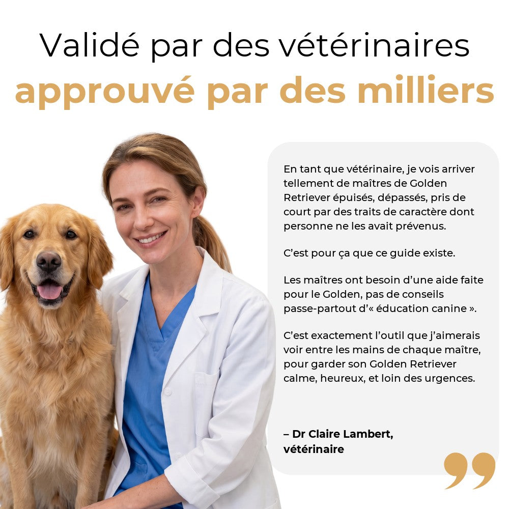 Validé par des vétérinaires, approuvé par des milliers de maîtres